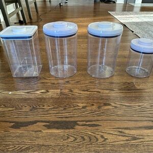 Oxo Clear and White Food Storage Containers Set